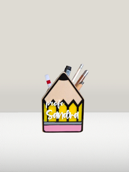 Lapicero de madera personalizado para profesores 